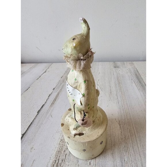 Vintage Nicole Sayre Easter Bunny rabbit spring statue figurine decor container - Picture 3 of 11